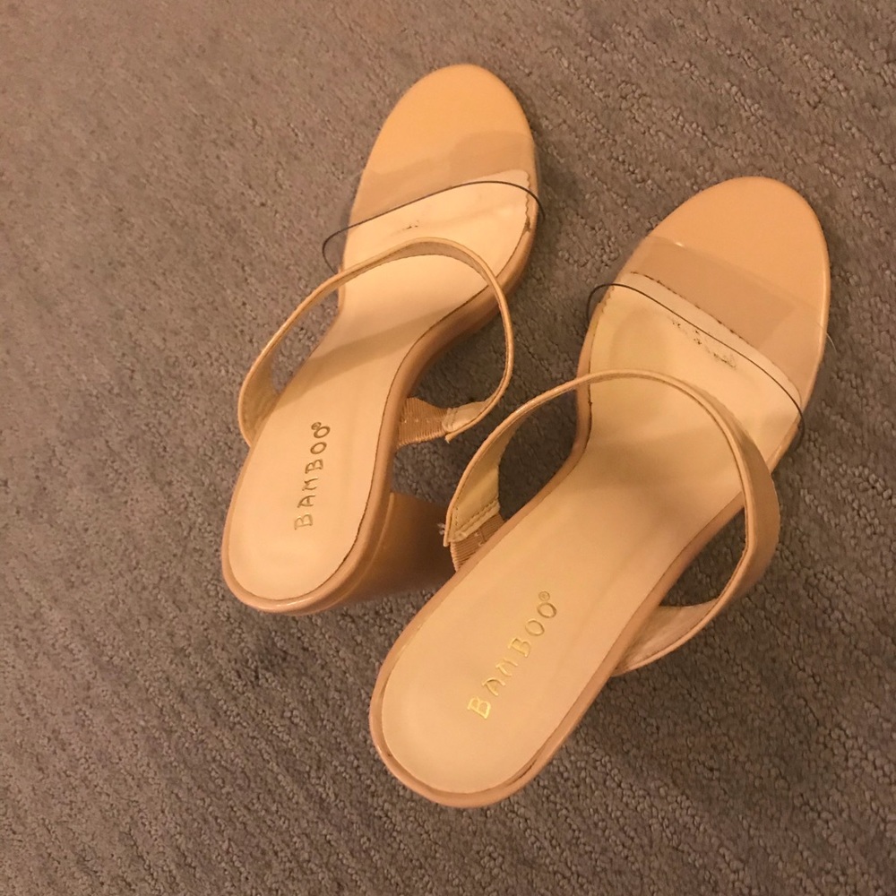 Nude slip on heels BUNDLE DEAL!